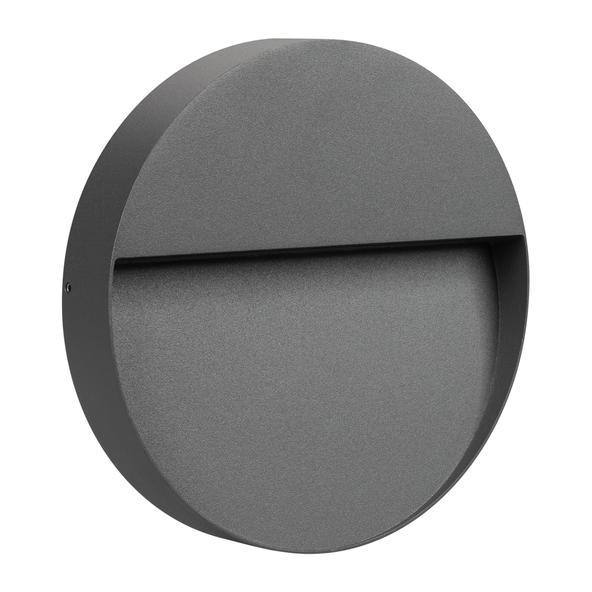 Светильник LGD-TRACE-R215-8W Warm3000 (GR, 60 deg, 230V) 029957 - Светодиодный накладной круглый светильник для стен, лестниц, 8Вт. Цвет ТЕПЛЫЙ БЕЛЫЙ 3000K, св.поток 300лм, CRI(Ra)>80, угол 60°, асимметричный свет. Размер Ф215x36мм. Влагозащищенный корпус