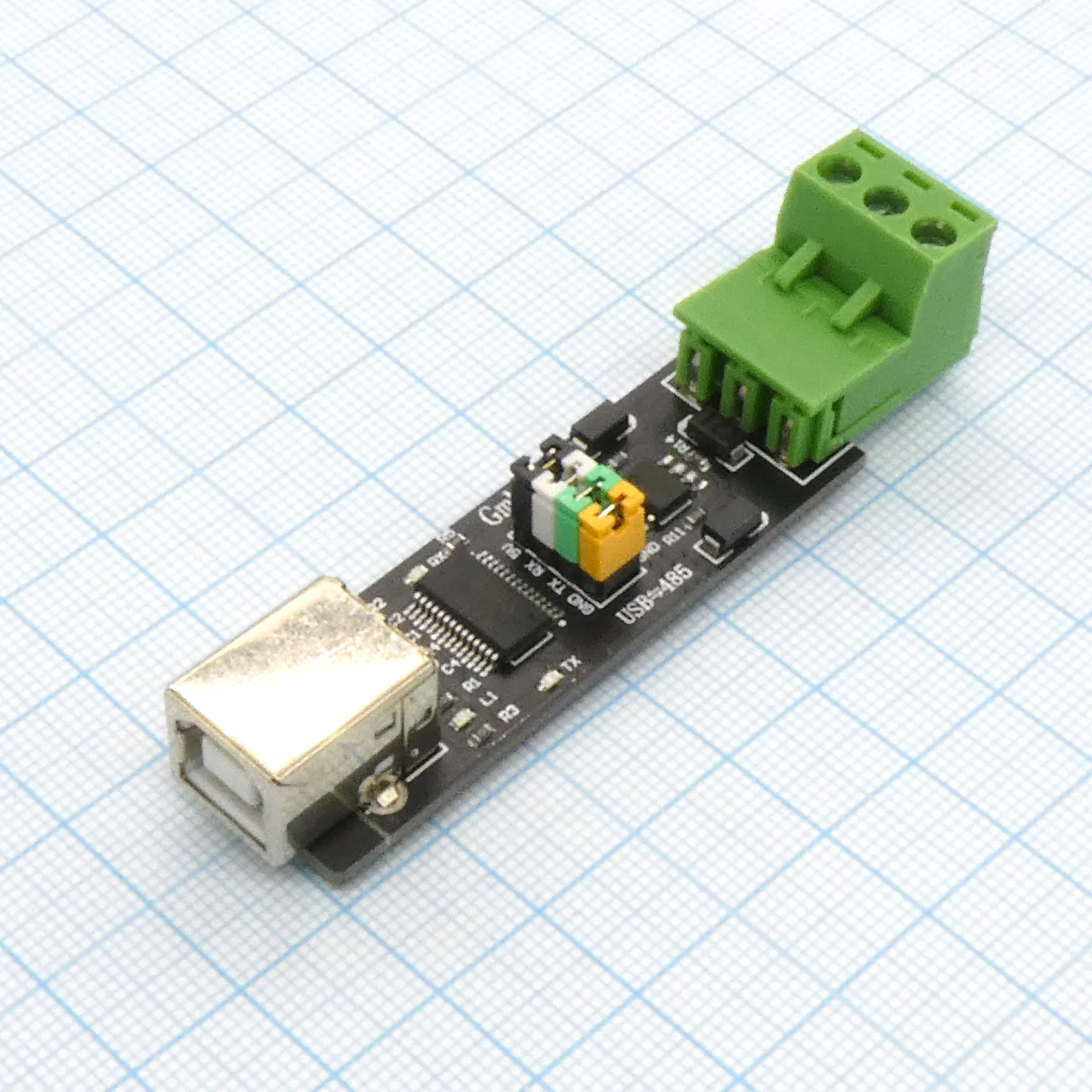 Преобразователь USB-TTL/RS485 с защитой - Модуль построен на базе FT232RL и SN75176B