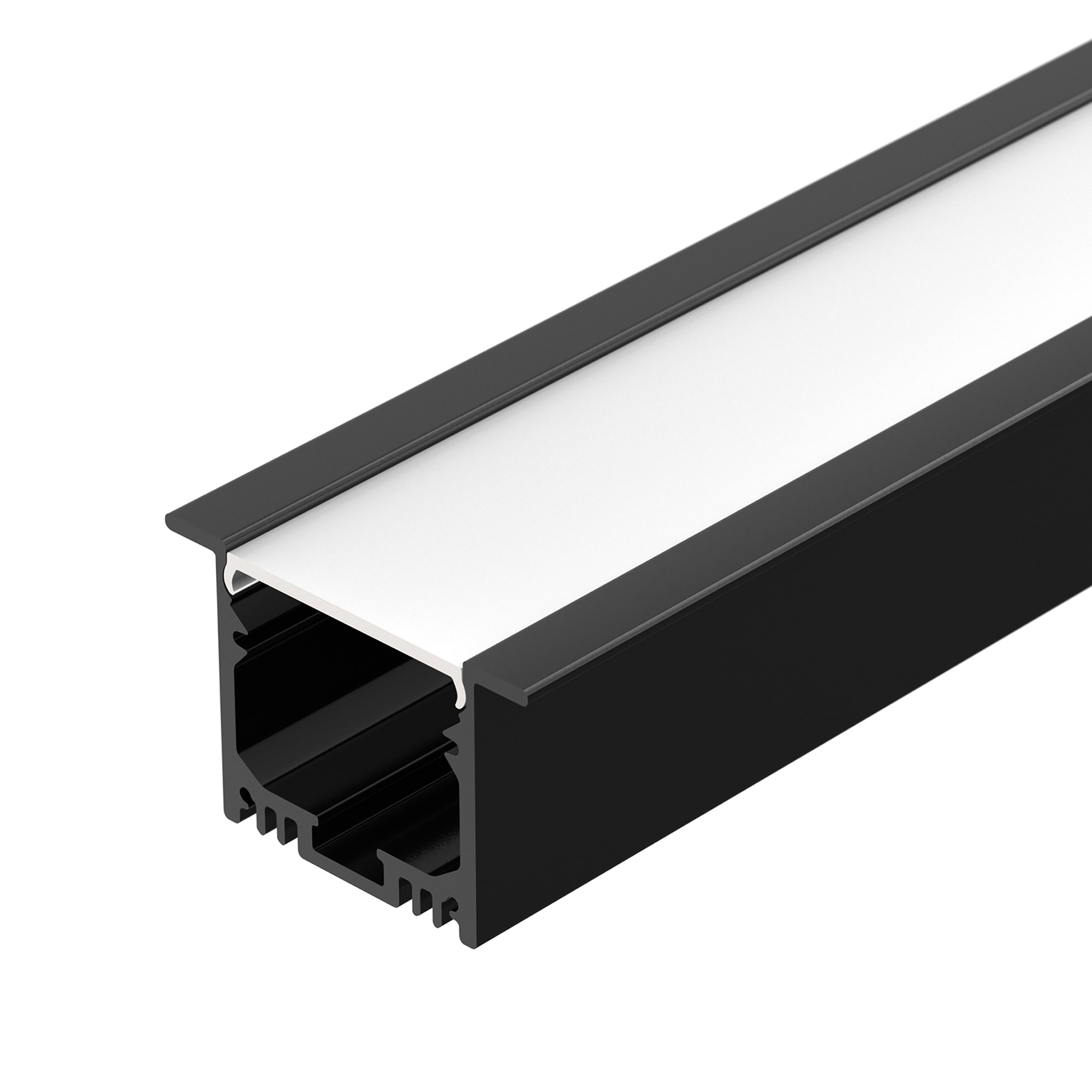 Профиль SL-LINIA49M-F-2000 BLACK 036513 - Алюминиевый профиль для светодиодных лент и линеек. Цвет - чёрный RAL9005 (порошковая окраска). Габаритные размеры (LхWхH): 2000x49x32 мм, паз для установки 35 мм. Ширина площадки для ленты 23 мм. Экраны, заглушки