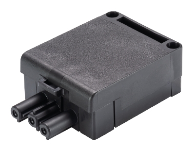 Разъем GST18i3S B2FZR1V SW - Розеточный разъем для 2 кабелей, диам. 9 - 11,5 мм, 3 полюса, пружинная фиксация, номинальное напряжение: 250V, номинальный ток: 20A, цвет: черный, серия gesis GST18i3