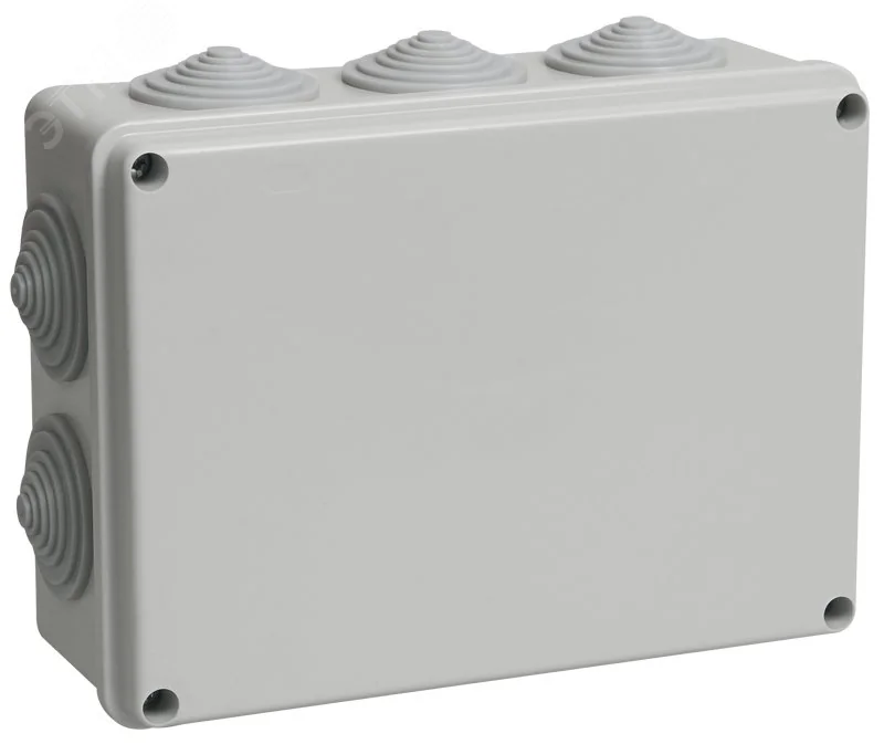Коробка распаячная ОП 190х140х70 IP44 КМ41243 RAL7035 UKO11-190-140-070-K41-44