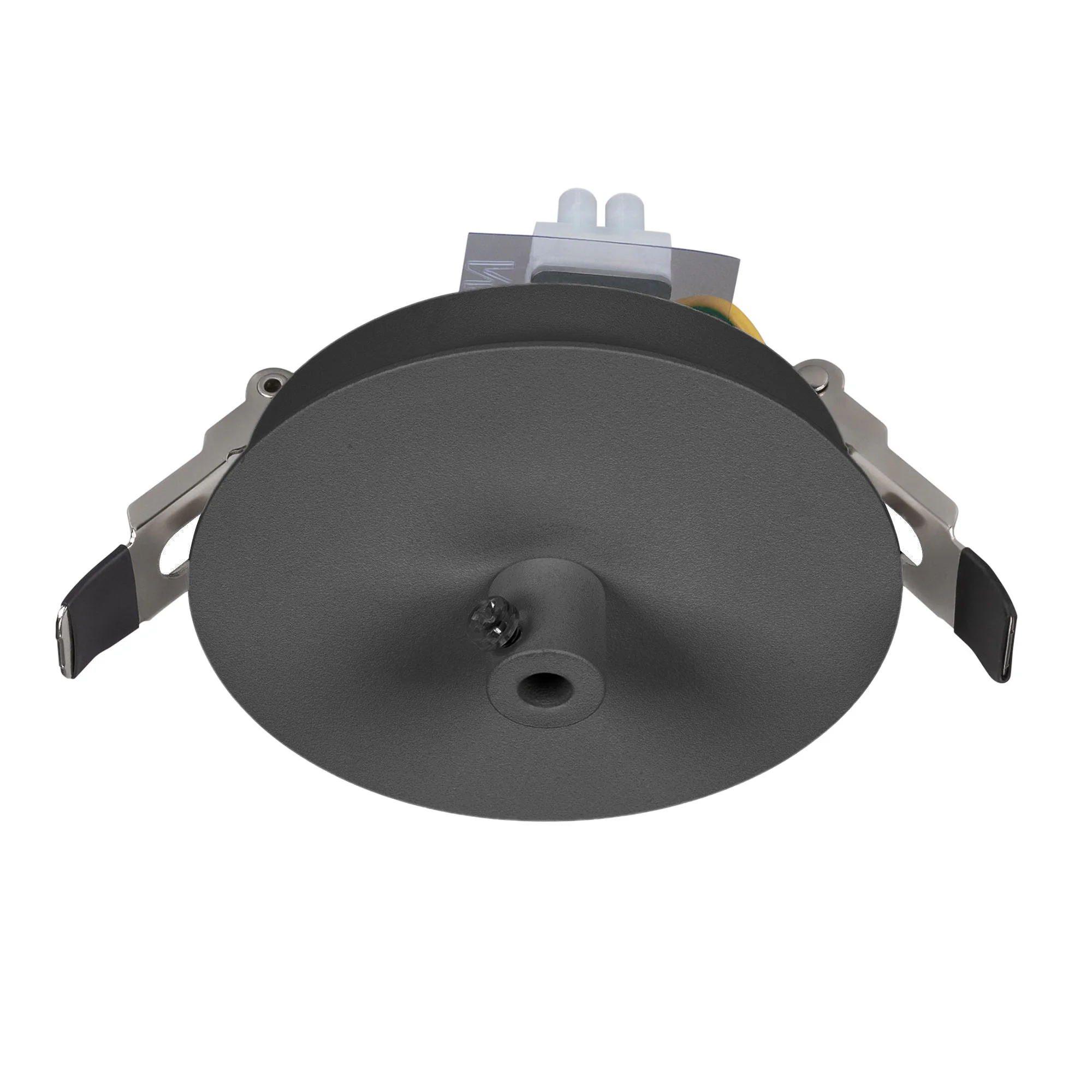 Чаша потолочная встраиваемая SPX-CANOPY-R90-C6.5 (WH) 046005 - Потолочная встраиваемая чаша для подвесного монтажа светильников. Используется при подвесном монтаже. Материал сталь, цвет белый. Размеры O 90x50 мм. Размер врезного отверстия O 82 мм. Диаметр