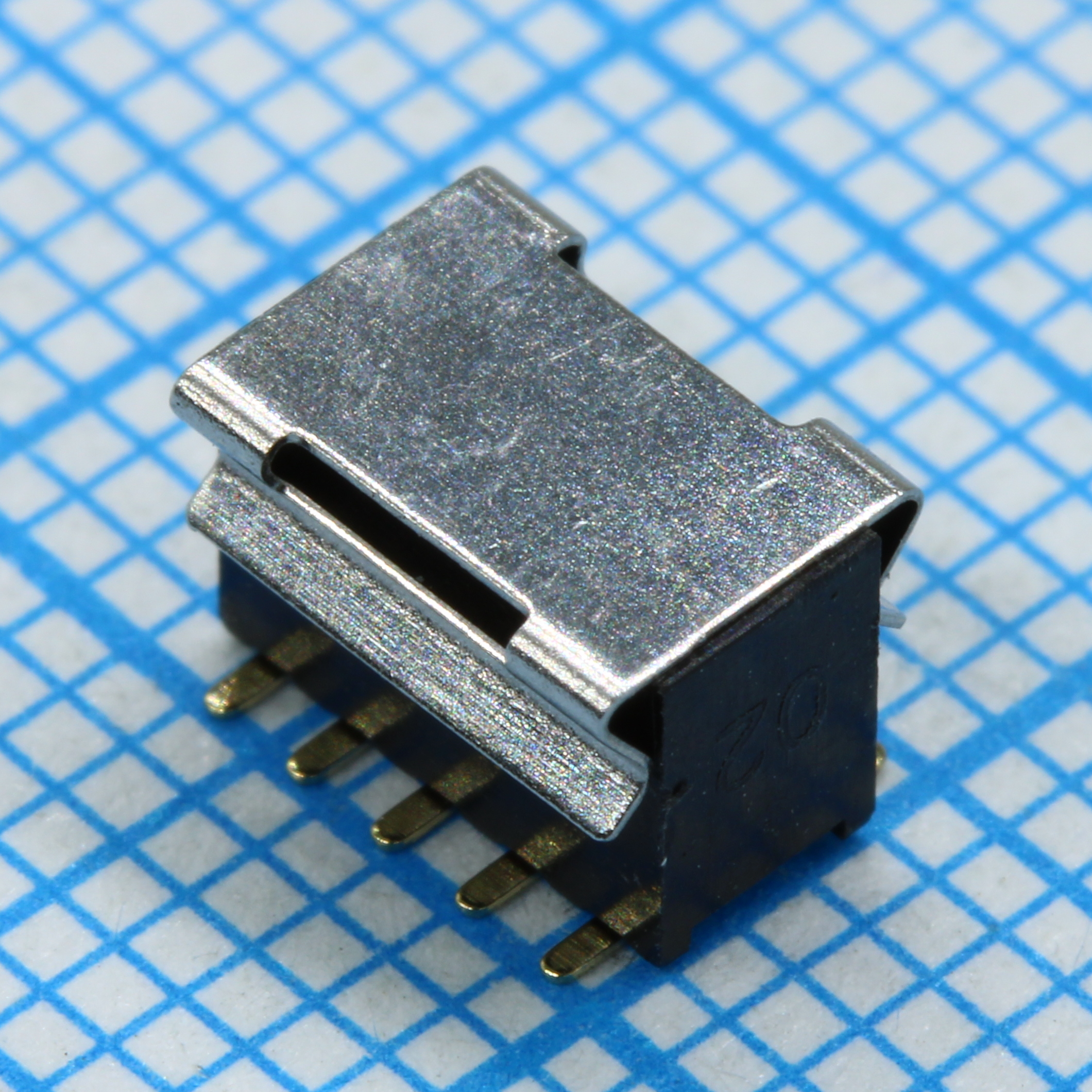 DS1065-05-2X05S8BSSR - Розетка на плату 2х5 контактов, шаг 1.27мм, SMT, высота 4.40мм