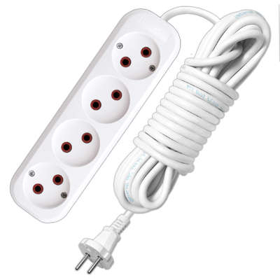 Удлинитель 4х10м без заземл. 10А IP20 У6-766М ПВС 2х1 766М-10