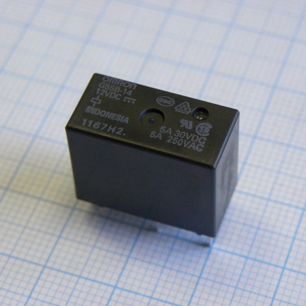 G5SB-14-12DC - Реле, Конфиг: 1C; Uкатушки: 12 В; DC; Мощность катушки (max): 400 мВт; контакты: 5 А; UDC: 30 В