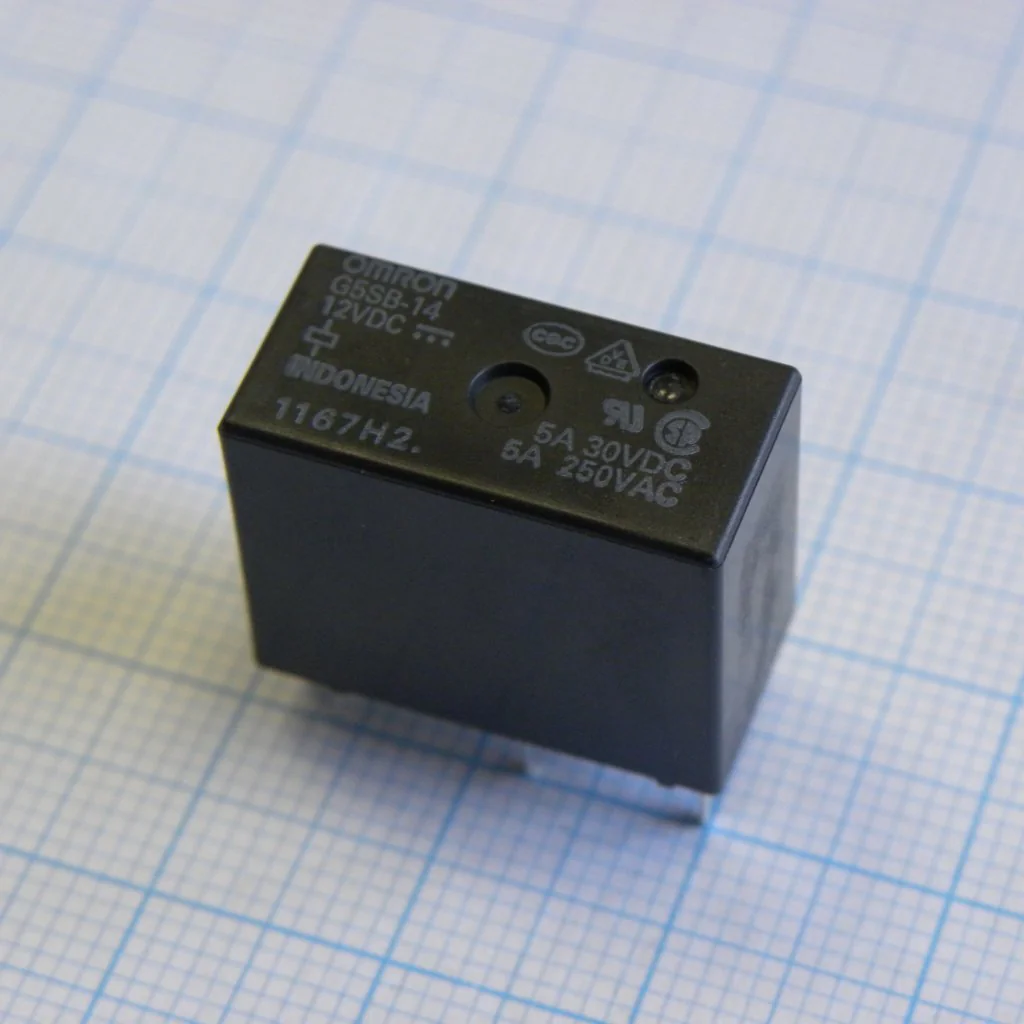 G5SB-14-12DC - Реле, Конфиг: 1C; Uкатушки: 12 В; DC; Мощность катушки (max): 400 мВт; контакты: 5 А; UDC: 30 В
