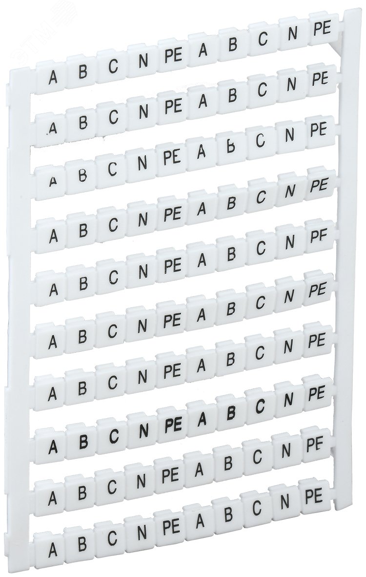 Маркеры для КВИ-4/16мм2 с символами ""A, B, C, N, PE"" YZN30M-004-K00-A