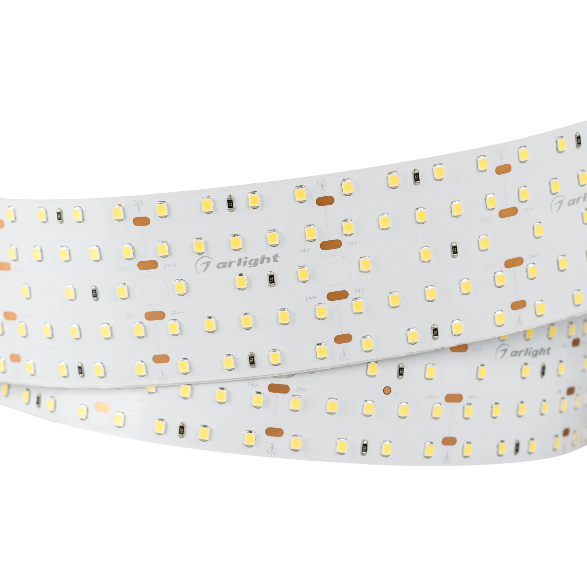 Лента S2-2500 24V White 5500K 52mm (2835, 420 LED/m, LUX) 021203 - 52мм. Гибкая лента LUX для профиля S2, светодиоды smd 2835, 420 шт/м (1050шт на 2.5м), белая плата 52 мм с монтажными отверстиями, скотч 3М. Цвет БЕЛЫЙ 5500-6000K. Питание 24V, мощность 30