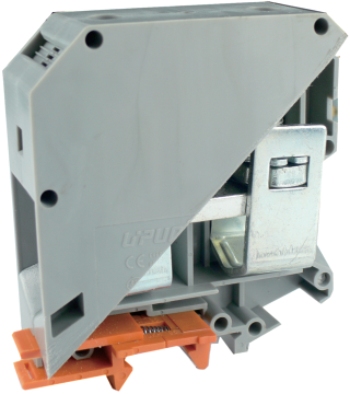 Проходная клемма UKJ-95 - Проходная клемма, тип фиксации провода: винтовой, номинальное сечение: 95 мм кв., 232A, 1000V, ширина: 25 мм, цвет: серый, тип монтажа: DIN 35