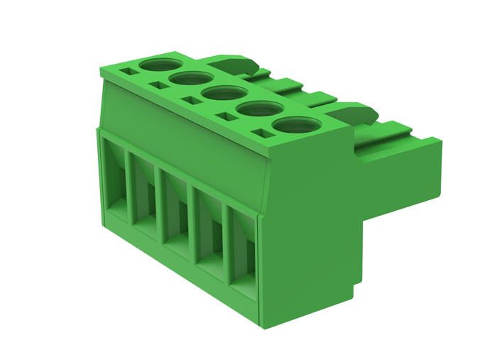 Розеточный разъем на кабель MC-RBT5.0H22C-0001 - Розеточный разъем, прямой, на кабель, шаг: 5.0 мм, 22 полюса, фиксация провода винтовая, исполнение: стандартное, 320V, 18A, цвет: зеленый