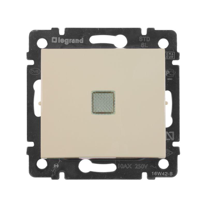 Переключатель 2напр 10A подсв СЛНК VLN 774326