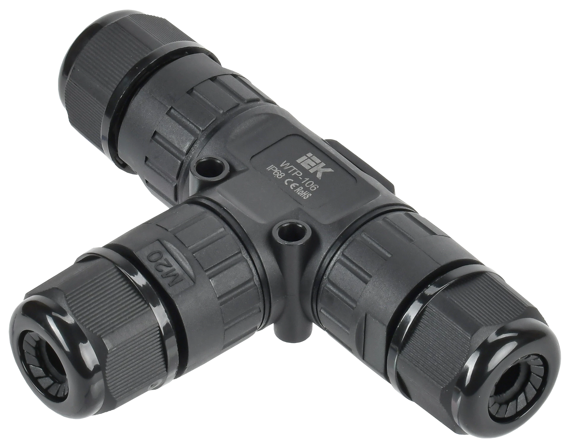 Коннектор кабельный герметичный WTP-106 3 PIN IP68