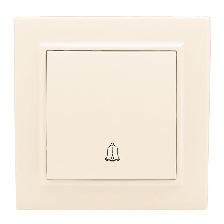 Минск Кнопка звонка СП, 10А, бежевый ERV10-027-20