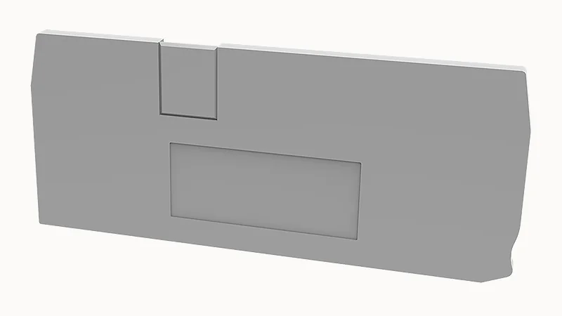 Торцевая крышка D-DS4-TW-01P-11 - Торцевая крышка, для клемм DS4-TW..., цвет: серый