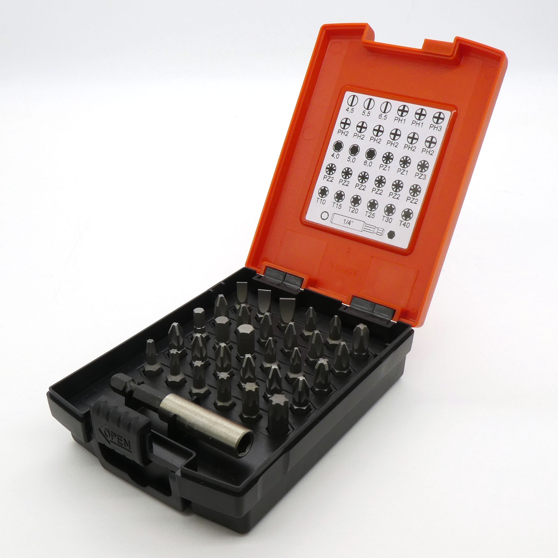Набор бит 7979-01 - Набор бит (30шт.) с магнитным удлинителем. SL, PH, PZ, TORX, шестигранник
