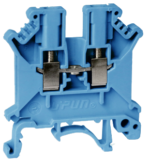 Проходная клемма UKJ-2.5(BU) - Проходная клемма, тип фиксации провода: винтовой, номинальное сечение: 2,5 мм кв., 309A, 1000V, ширина: 5,2 мм, цвет: синий, тип монтажа: DIN 35