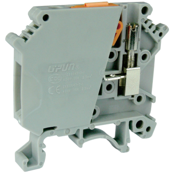 Клемма с ножевым размыкателем UKJ-2.5SK - Клемма с ножевым размыкателем, тип фиксации провода: винтовой, номинальное сечение: 2,5 мм кв., 16A, 500V, ширина: 6,2 мм, цвет: серый, тип монтажа: DIN 35