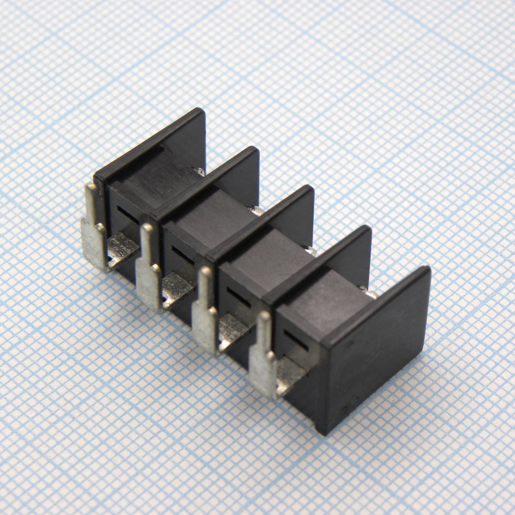 DG25R-B-04P-13-00A(H) - Барьерный клеммный блок 4 контакта. Серия DG25R-B