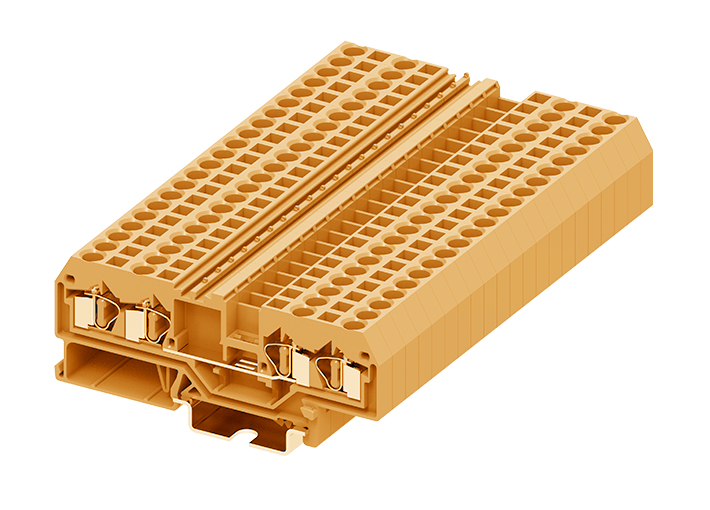 Проходная клемма 204932 - Проходная клемма, TA4-2-2, 4 точки подключения, тип фиксации провода: пружинный, номинальное сечение: 4 мм кв., 32A, 800V, ширина: 6 мм, цвет: оранжевый, DIN 35