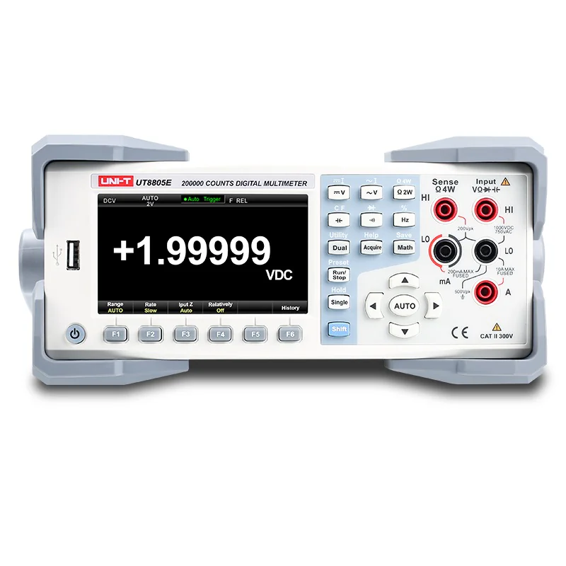 UT8805E - Мультиметр настольный цифровой True RMS, высокой точности, 5.5 разряда