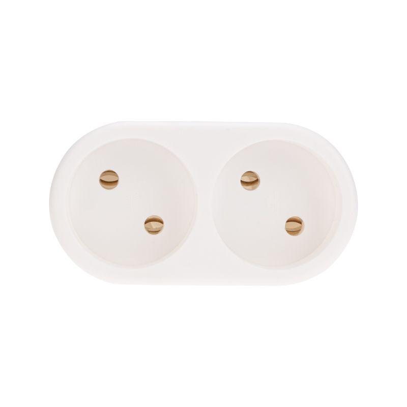 Разветвитель 2-м без заземл. 10А бел. 11-1074