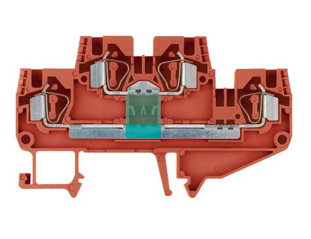 Клемма функц. WKFN 4 E/35 GU - Многоуровневая функциональная клемма, тип фиксации провода: пружинный, номинальное сечение: 4 мм кв., ширина: 6 мм, цвет: оранжевый, тип монтажа: DIN 35