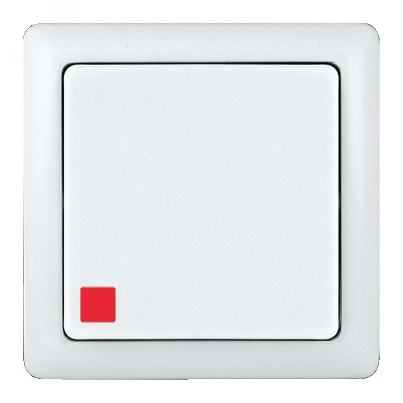 ХИТ О/У 1-клавишный ВЫКЛЮЧАТЕЛЬ с подсветкой 6А, 250В, БЕЛЫЙ. Россия C2 VA16-137-B