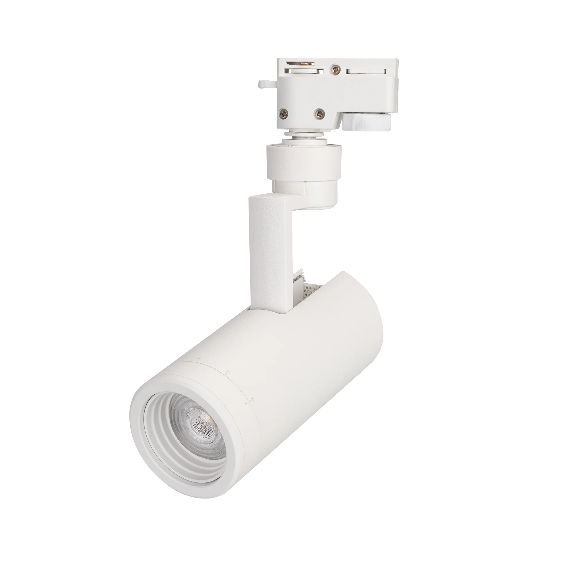 Светильник LGD-ZEUS-2TR-R67-10W Warm3000 (WH, 20-60 deg, 230V) 025908(1) - Светильник подвесной для треков/шин 2 провода, 10Вт. Цвет свечения ТЕПЛЫЙ 3000K, световой поток 800-1000лм, регулируемый угол 20-60°, CRI>90. Корпус круглый, металл, цвет белый, IP