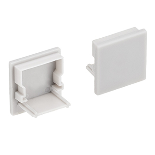 Заглушка ARH-WIDE-B-H20 Square глухая 016564 - PVC серая заглушка, глухая, для профиля WIDE-B-H20 Square.