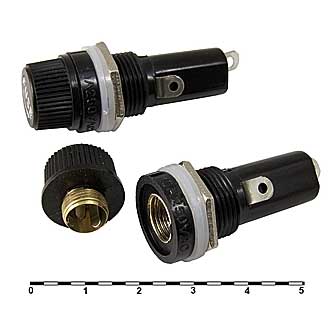 ZH255 FOR 6.3Х30 - Держатель предохранителя ZH255 для 6.3х30, огнестойкий