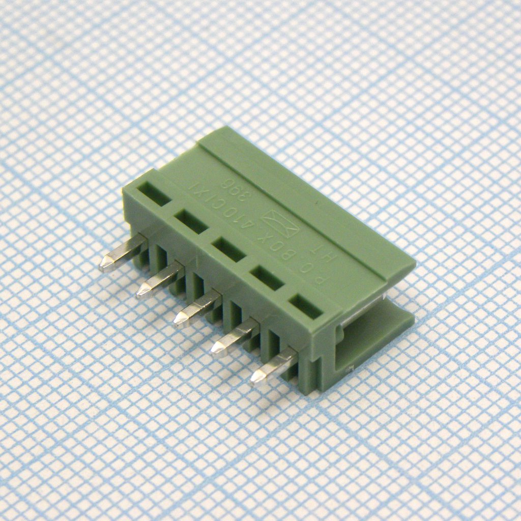 HT396V-3.96-05P-14-00A(H) - Клеммник на плату, 5 контактов. Серия HT396V.
