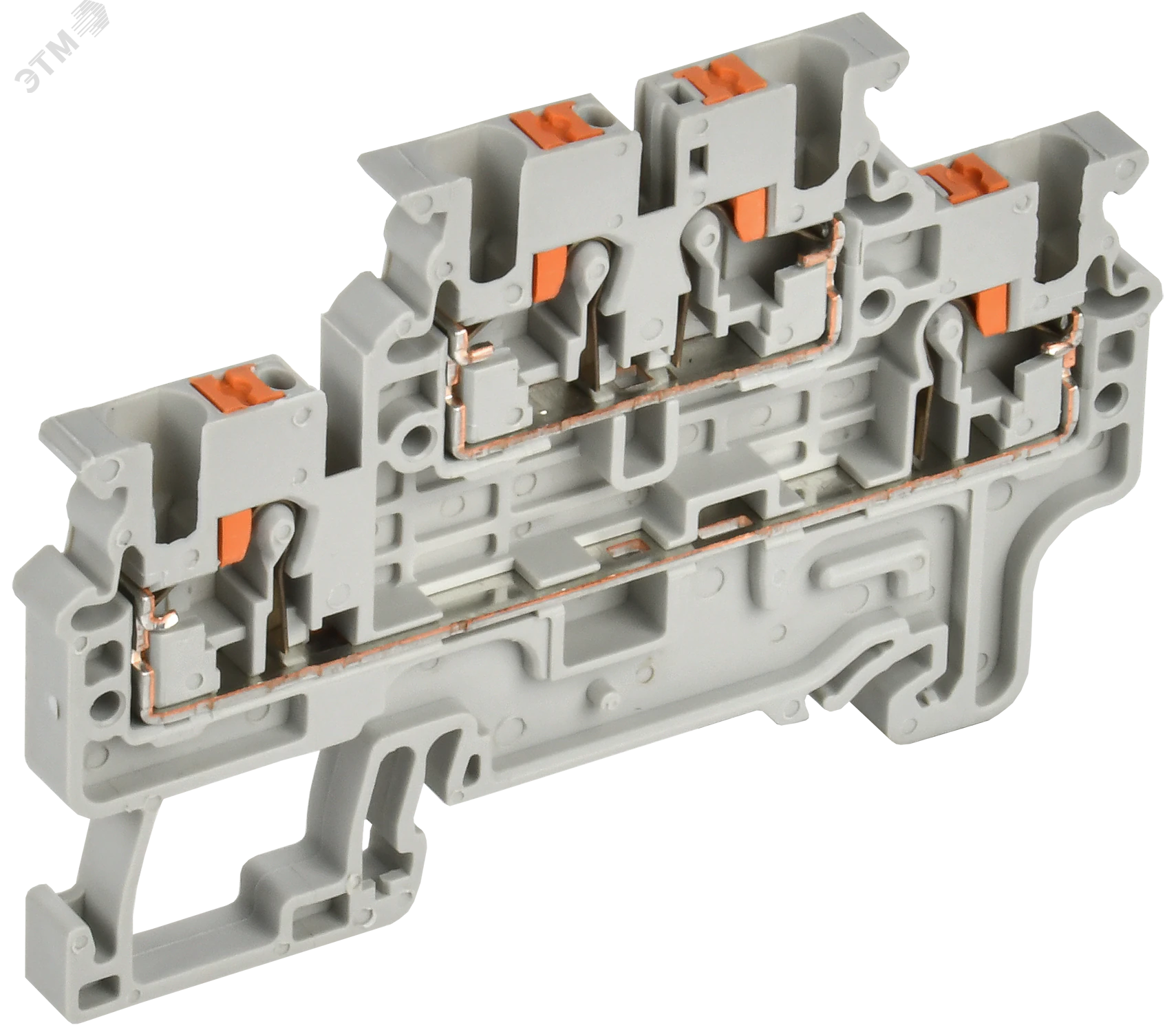 Колодка клеммная CP-ML 2 ур. 2,5мм2 серая YCT23-00-2-K03-002