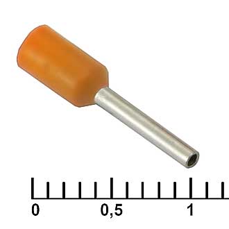 DN00508 ORANGE (1X8MM) - Наконечник на кабель DN00508, оранжевый, 1x8 мм