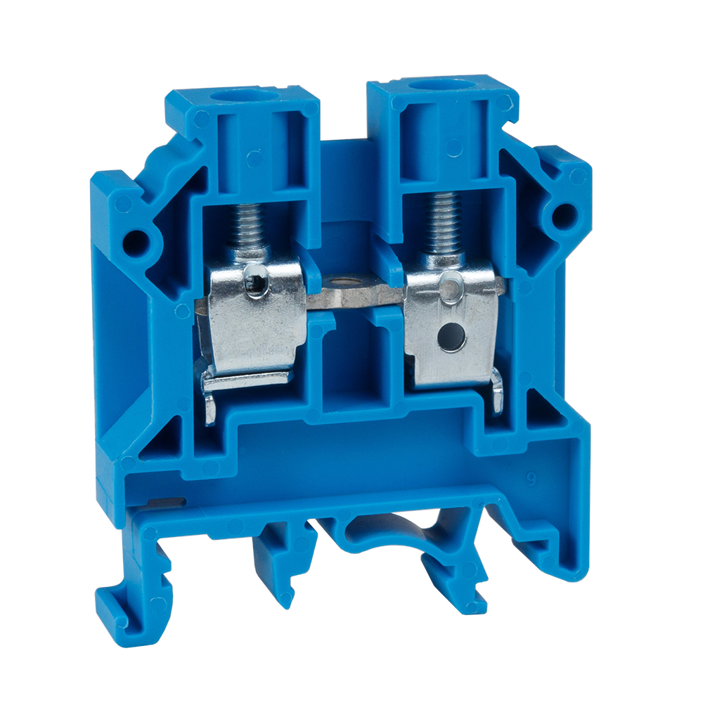 Клемма проходная винтовая OptiClip CTS-10-I-BU-57A-(0,5-10)-синий (100шт) 289778
