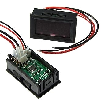 0-3.0000ADC BLUE (48X29MM) - Амперметр DC 0-3А LED синий