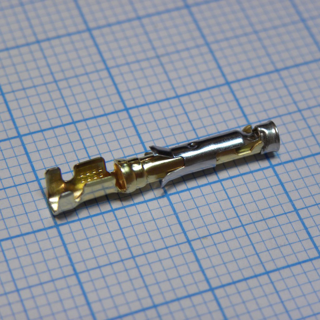 163084-2 - Контакт, Multimate, Серия Type III+, Гнездо, Обжим, 18 AWG, Контакты с Покрытием из Золота