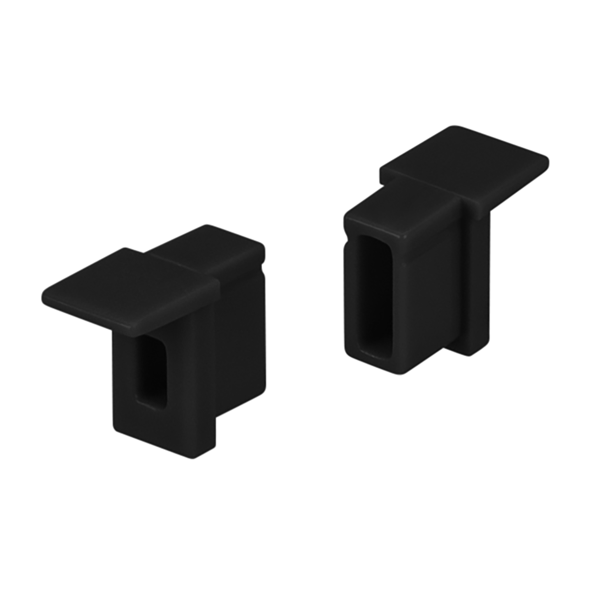 Заглушка SL-MINI-6-H9 BLACK c отверстием 044087 - Пара заглушек с отверстиемдля профиля SL-MINI-6-H9 BLACK. Цвет - черный. В комплекте 2 заглушки. Цена за комплект.