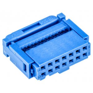 2-1658527-2 - Соединитель IDC 14 контактов шаг 2.54мм угловой монтаж на кабель