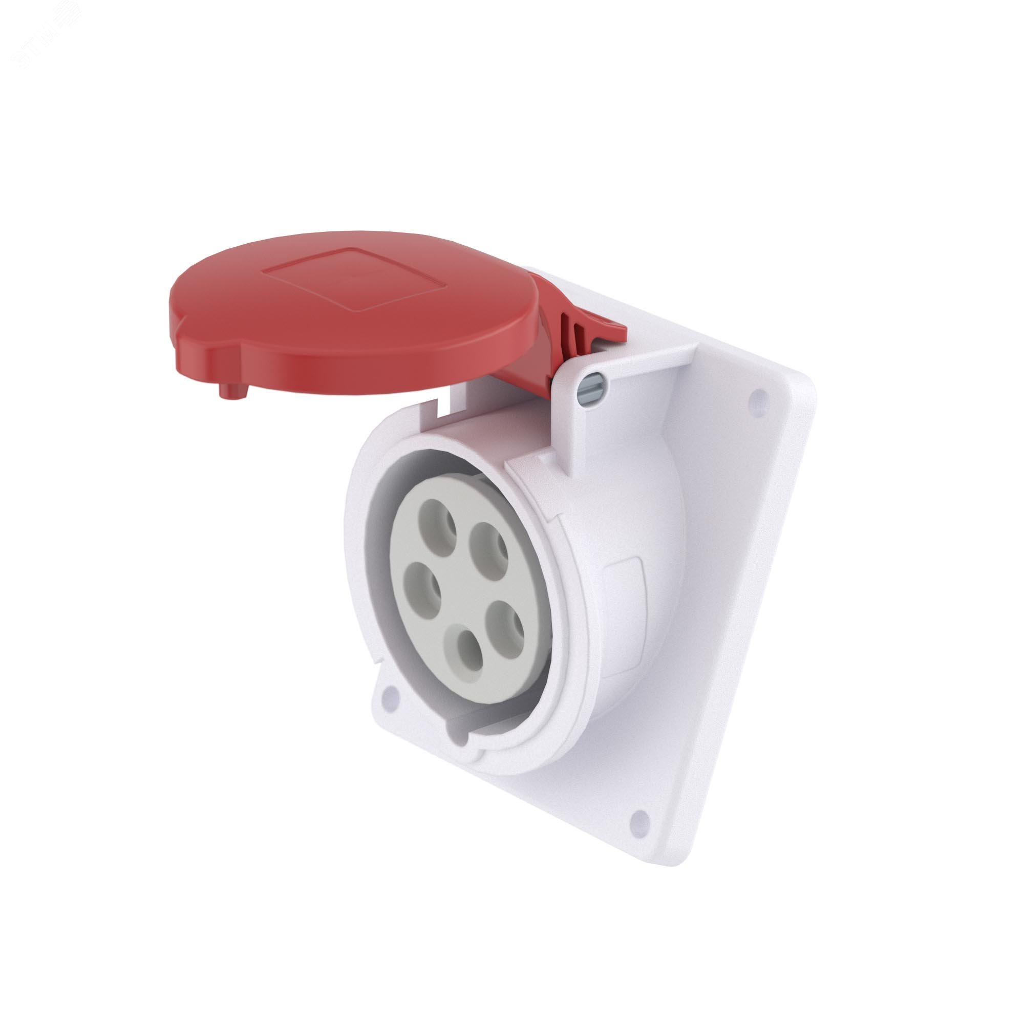 Розетка панельная с наклоном IP44 16А 3P+E+N 400В DIS4131667