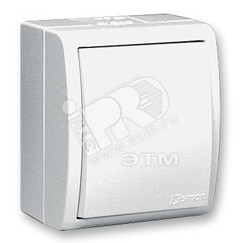 Выключатель 1-кл. ОП 15 Aqua 10А IP54 винтов. зажим бел. 1594101-030 - Выключатель одноклавишный, IP54, 10А 250В, винтовой зажим, S15 Aqua, белый