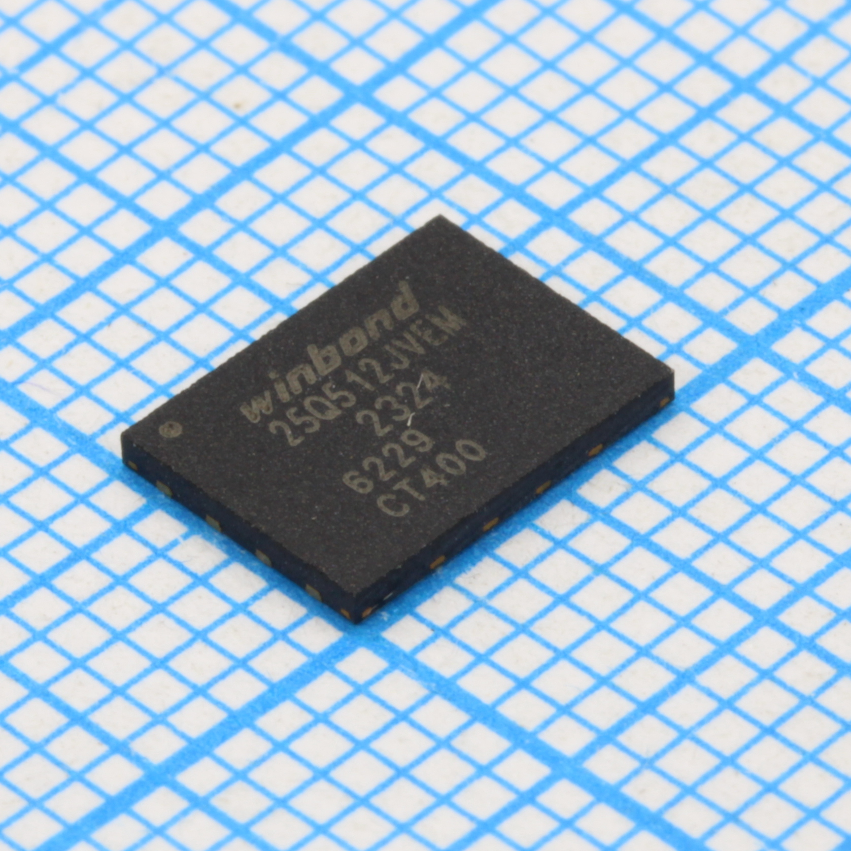 W25Q512JVEIM/REEL - Флэш-память шина SPI, 2хSPI, 4хSPI питание 2.7....3.6В 512Мбит 64Mx8 6нс 8-Pin WSON EP