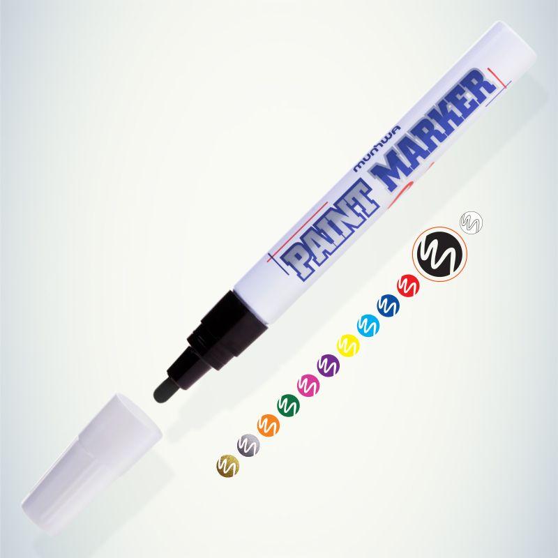 Маркер-краска 4мм нитро-основа черн. Б0048230