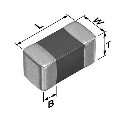 NTCG164KF104FT1S - NTC-термистор 100кОм ±1% двухвыводной 0603 для поверхностного монтажа 4485K автомобильного применения лента на катушке