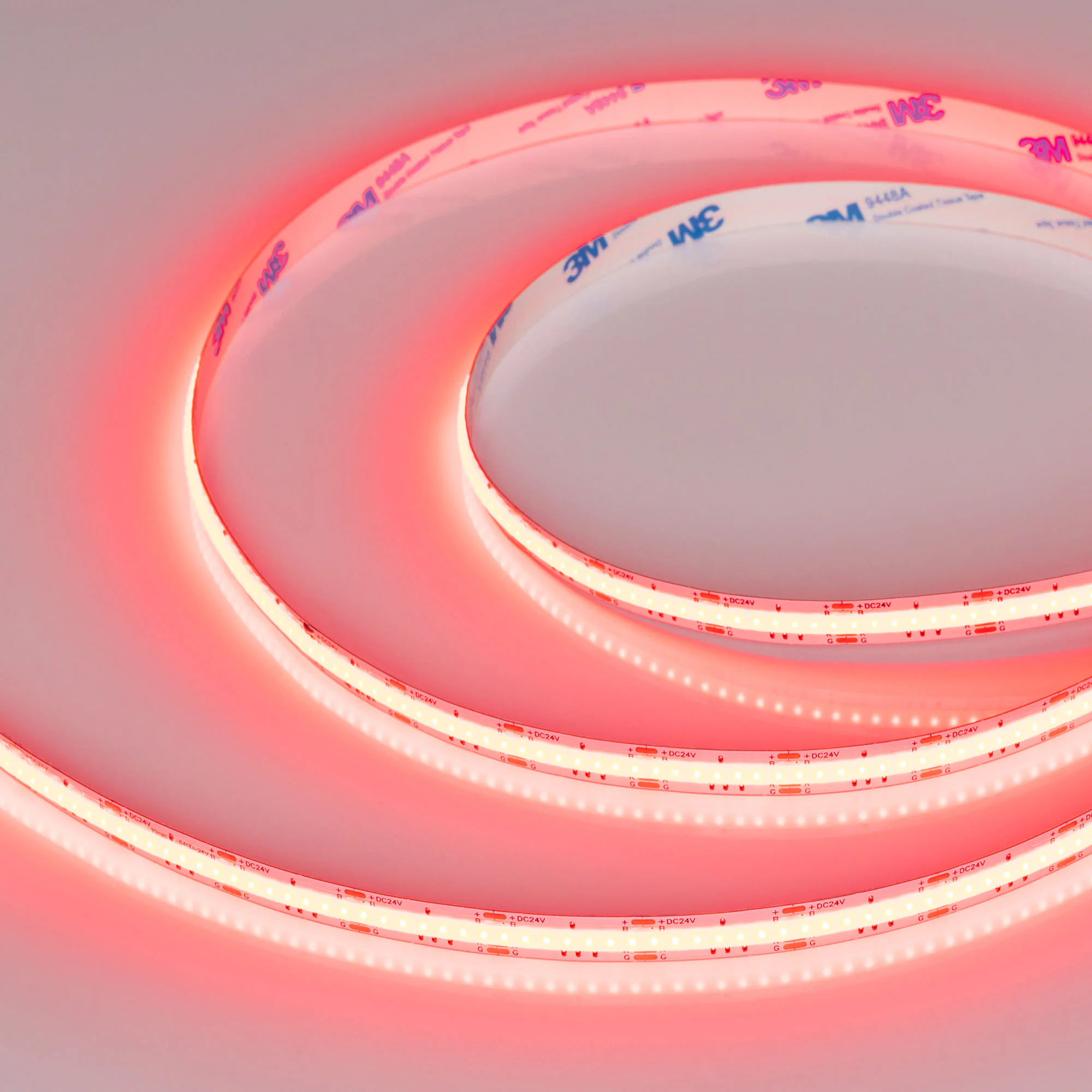 Лента COB-X840-10mm 24V RGB (16 W/m, IP20, CSP, 5m) 039742 - Лента COB сплошной засветки без видимых светодиодов, открытая IP20. Светодиоды CSP, 840 шт/м (4200 шт на 5 м), белая плата, скотч 3M. Цвет RGB , угол 160°. Питание 24V, мощность 16 Вт/м (80 Вт н