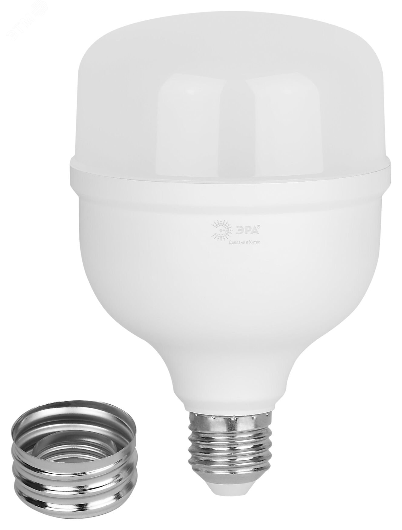 Лампа светодиодная высокой мощности LED 50 Вт 5000Лм 4000К T100 нейтральный E27/E40 (переходник) 170-265В LED POWER T100-50W-865-E27/E40 Green Line Б0067036