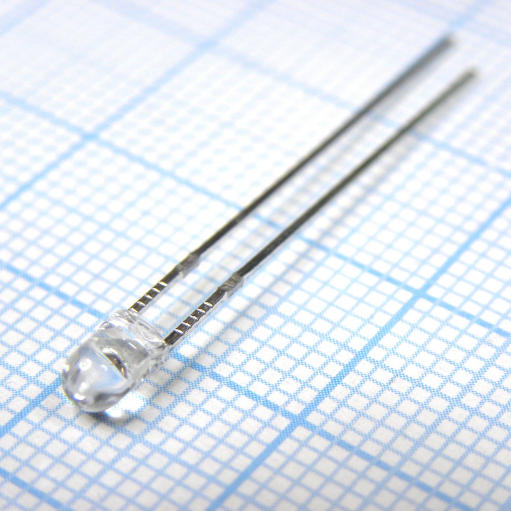 FYL-3014SUYC1G - Светодиод 3мм/желтый/588нм/1500мкд/прозрачный/35°