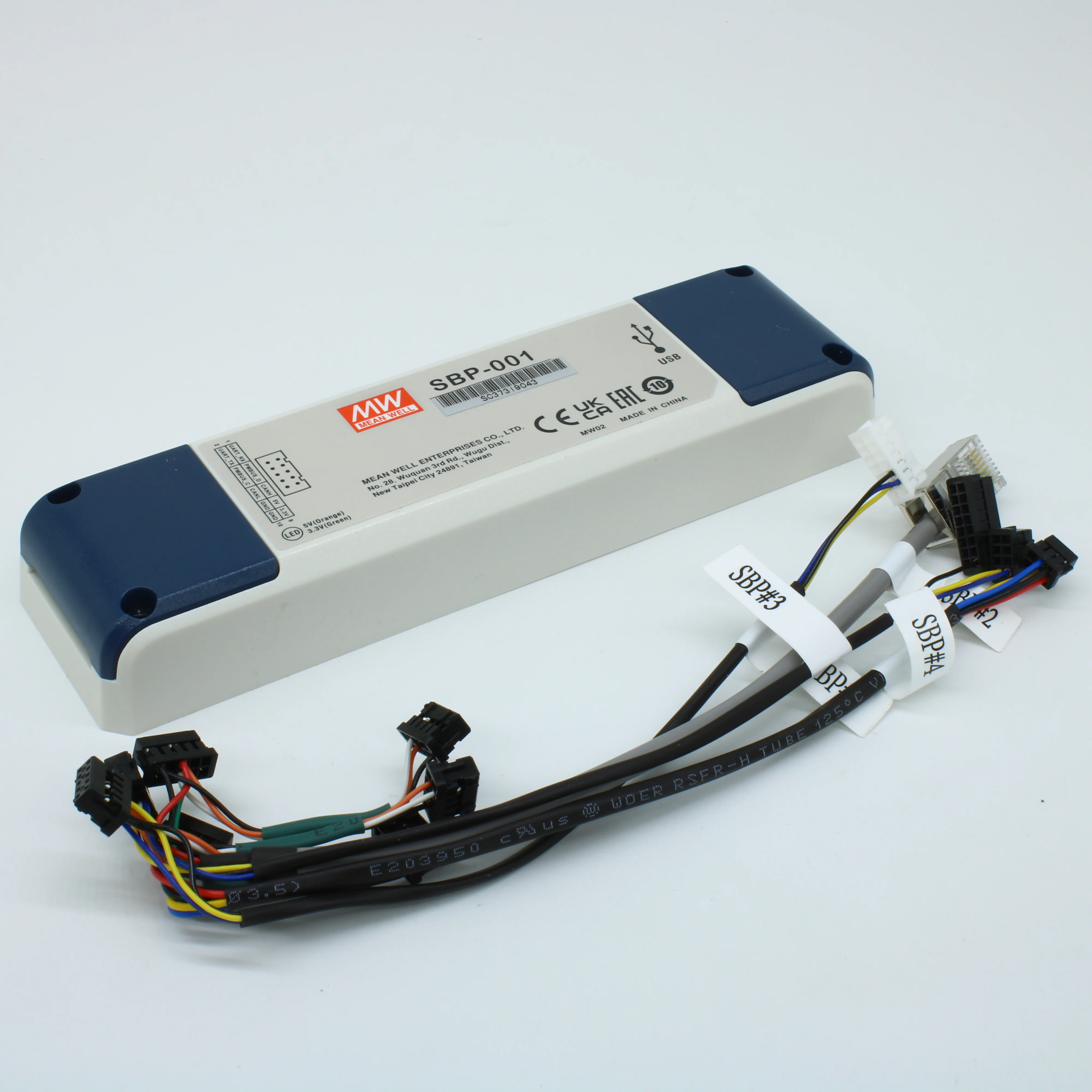 SBP-001 - Контроллер управления зарядными устройствами, minUSB-PM/CAN/UART, для серий ENC, NPB, DRS, HEP, RPB/RCB, DBU/DBR, 165*46*23мм, 0…+40°С