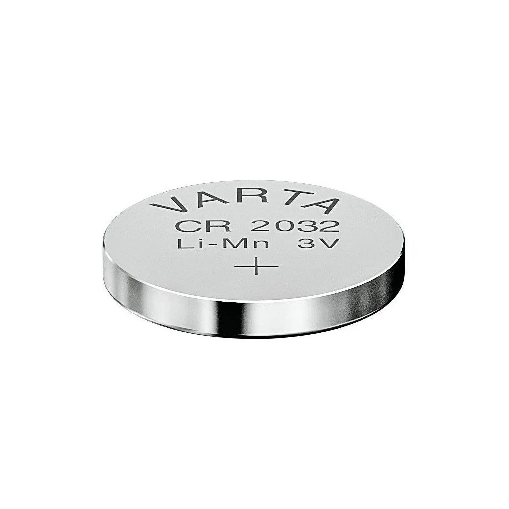 CR2032 - Li, MnO2 батарея типоразмера R20, 3В, 0.23Ач, стандартная форма, -20...70 °C (Vendor code: 6032 101 501)