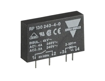 Реле OAC 3-32V/24-280V - Штекерное твердотельное реле для установки в клолдку, рабочее напряжение: 3 – 32 V DC, номинальное напряжение переключения: 48 – 256 V AC, коммутируемый ток: 5 A / 3 A (AC1 / AC3), серия flare