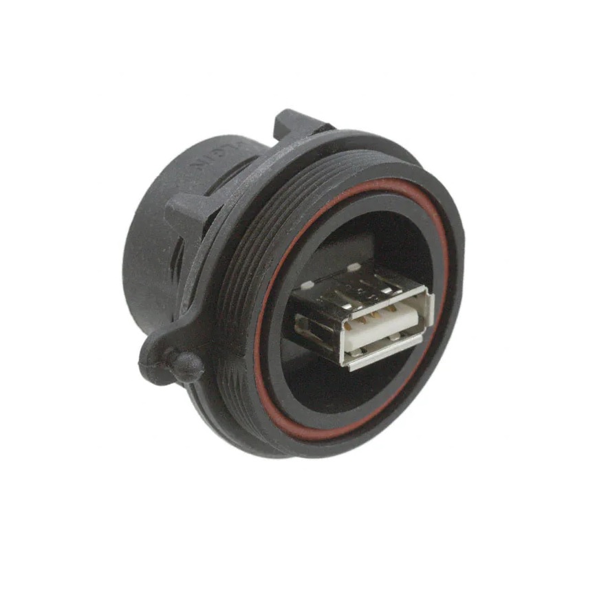 PX0842/A - USB ADAPTOR, 2.0 TYPE A-TYPE B, IP68; USB Connector Type:USB Type A; USB Standard:USB 2.0; Gender:Receptacle; No. of Positions:4 Position; Connector Mounting:Panel Mount; IP Rating:IP68; Product Range:Buccaneer Series; Contact Material:Copper; 